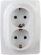 Розетка ЭРА Schuko 12-2106-01 / Б0031228 (белый) - 