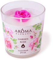 Свеча Aroma Harmony Садовая роза (160г) - 
