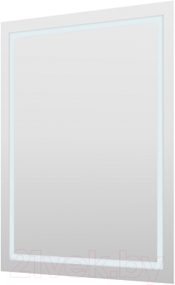Зеркало Пекам Astra 1 80x100 / astra1-80x100scl (с подсветкой, сенсором на прикосновение и часами)