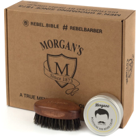 Набор для ухода за бородой и усами Morgans Крем + щетка / MG111 - 