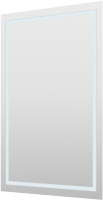 Зеркало Пекам Astra 1 80x120 / astra1-80x120scl (с подсветкой, сенсором на прикосновение и часами) - 