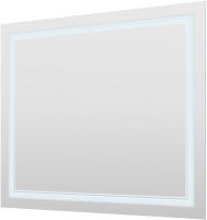 Зеркало Пекам Astra 2 100x80 / astra2-100x80spcl (с подсветкой, сенсором на прикосновение, подогревом и часами) - 