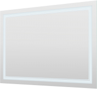 Зеркало Пекам Astra 2 120x80 / astra2-120x80spcl (с подсветкой, сенсором на прикосновение, подогревом и часами) - 