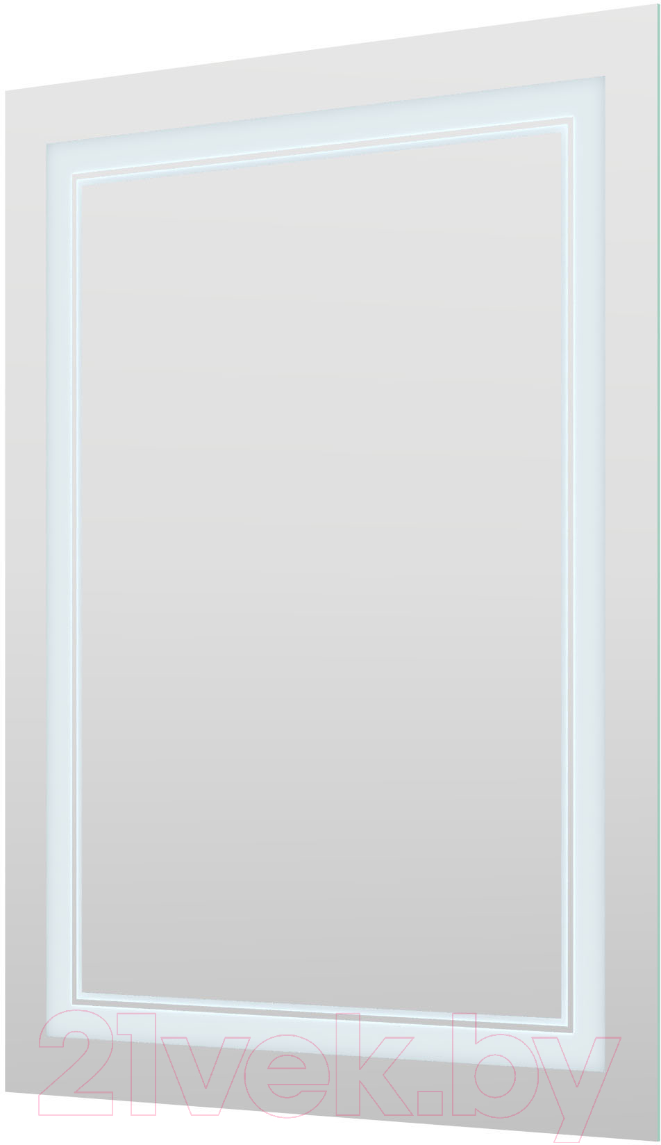 Зеркало Пекам Astra 2 60x80 / astra2-60x80scl (с подсветкой, сенсором на прикосновение и часами)