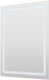 Зеркало Пекам Astra 2 80x100 / astra2-80x100spcl (с подсветкой, сенсором на прикосновение, подогревом и часами) - 