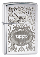 Зажигалка Zippo Crown Stamp / 24751 (серебристый глянцевый) - 