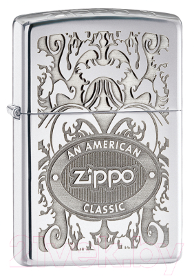 Зажигалка Zippo Crown Stamp / 24751 (серебристый глянцевый)