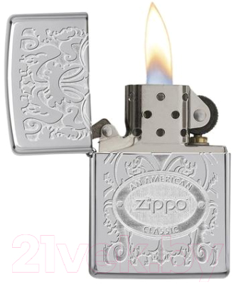 Зажигалка Zippo Crown Stamp / 24751 (серебристый глянцевый)