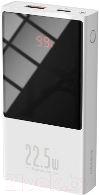 Портативное зарядное устройство Baseus 10000мАч / PPMN-A02 (белый)