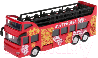 Автобус игрушечный Технопарк Двухэтажный / SB-16-21-1-WB