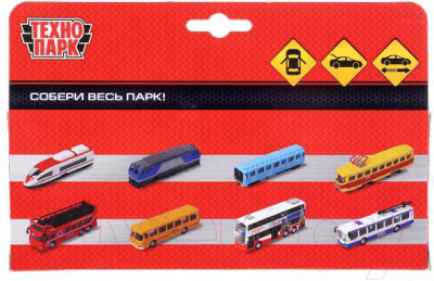 Автобус игрушечный Технопарк Двухэтажный / SB-16-21-1-WB