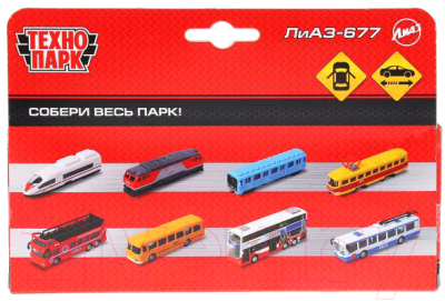 Автобус игрушечный Технопарк Лиаз-677 / SB-16-57-BL-WB