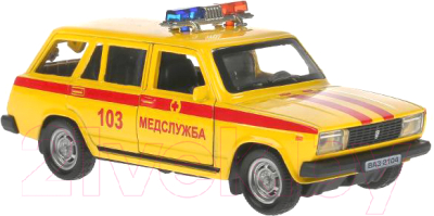 Автомобиль игрушечный Технопарк ВАЗ-2104. Жигули. Скорая / 2104-12AMB-YE