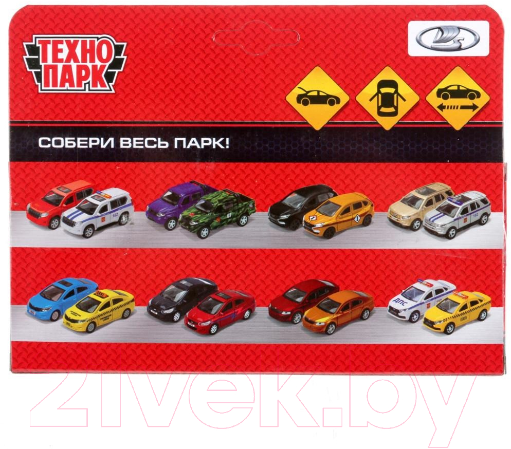 Автомобиль игрушечный Технопарк ВАЗ-2106. Жигули / 2106-12-OG (оранжевый) — фото 5
