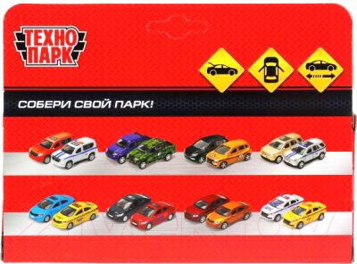 Автомобиль игрушечный Технопарк ГАЗ-2402. Волга / 2402-12-RD (красный)