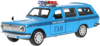 Автомобиль игрушечный Технопарк ГАЗ-2402. Волга Милиция / 2402-12POL-BU (синий) - 