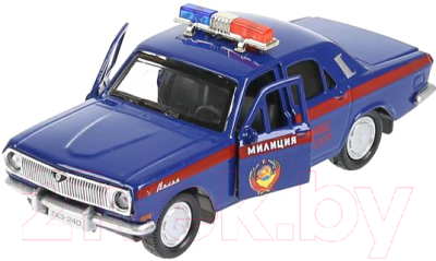 Автомобиль игрушечный Технопарк ГАЗ-2401. Волга Полиция / 2401-12POL-BU