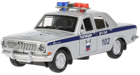 Автомобиль игрушечный Технопарк ГАЗ-2401. Волга Полиция / 2401-12POL-SR (серебристый) - 