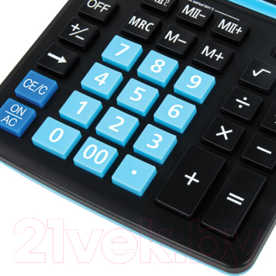 Калькулятор Brauberg Extra Color-12-BKBU / 250476 (черно-голубой)
