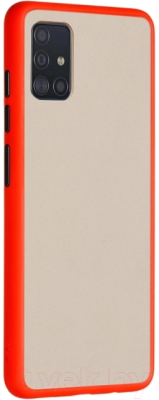 Чехол-накладка Case Acrylic для Galaxy A51 (красный)