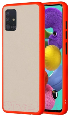 Чехол-накладка Case Acrylic для Galaxy A51 (красный)