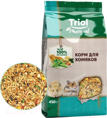 Изображение товара Корм для грызунов Triol Original для хомяков / 40111012 (450г)