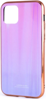 Чехол-накладка Case Aurora для iPhone 11 Pro Max (розовый/фиолетовый) - 