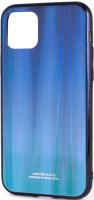Чехол-накладка Case Aurora для iPhone 11 Pro Max (синий/черный) - 