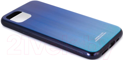 Чехол-накладка Case Aurora для iPhone 11 Pro Max (синий/черный)