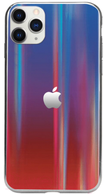 Чехол-накладка Case Aurora для iPhone 11 Pro (красный/синий)