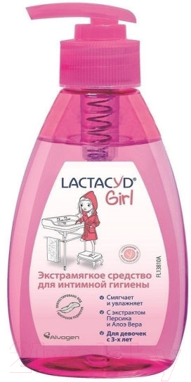 Гель для интимной гигиены Lactacyd Girl для девочек с 3-ex лет (200мл)