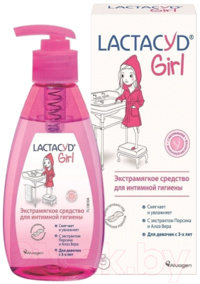 Гель для интимной гигиены Lactacyd Girl для девочек с 3-ex лет  (200мл)