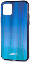 Чехол-накладка Case Aurora для iPhone X/XS (синий/черный) - 
