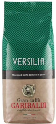 Кофе в зернах Garibaldi Versilia 20% арабика 80% робуста (1кг)