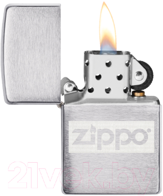 Зажигалка Zippo Brushed Chrome 49358+Фляга 89мл