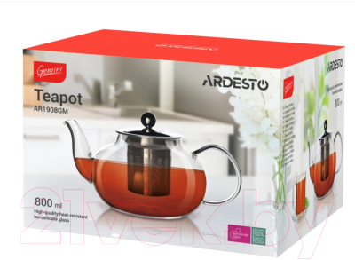 Заварочный чайник Ardesto Gemini Roma / AR1908GM (800мл)