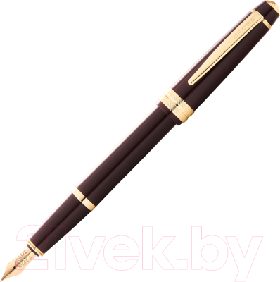 Ручка перьевая имиджевая Cross Bailey Light Polished White Resin and Gold Tone / AT0746-11FF (красный)