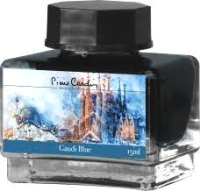 Чернила для перьевой ручки Pierre Cardin City Fantasy / PC332-M4 (15мл, синий Гауди) - 