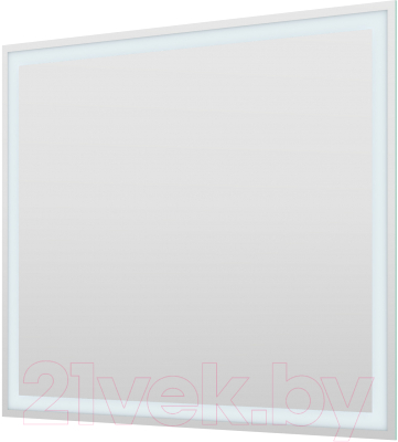 Зеркало Пекам Greta 80x70 / greta-80x70spcl (с подсветкой, сенсором на прикосновение, подогревом и часами)