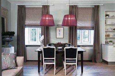 Изображение товара Римская штора Jalux Мальва 2 75x170 (коричневый)