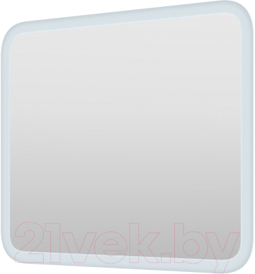 Зеркало Пекам Marta 90x80 / marta-90x80spcl (с подсветкой, сенсором на прикосновение, подогревом и часами)