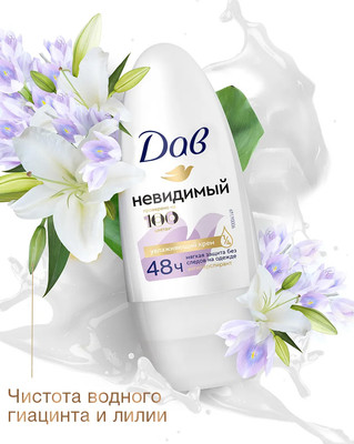Антиперспирант шариковый Dove Невидимый