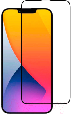 Защитное стекло для телефона Case 3D для Apple iPhone 13 Mini (черный глянец)
