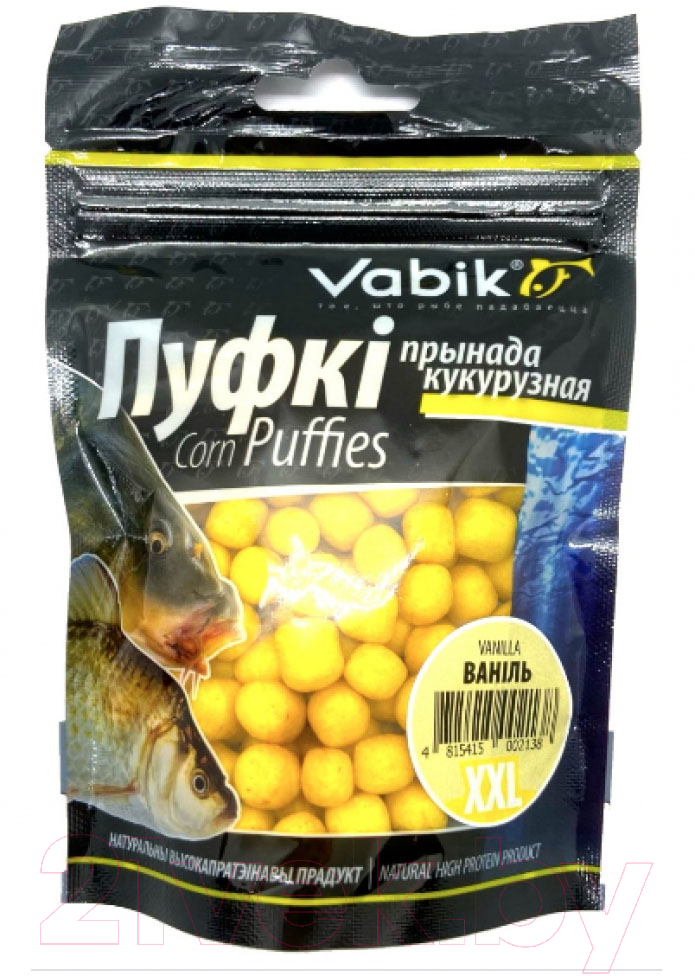 Прикормка рыболовная Vabik Corn Puffies XXL Ваниль / 6606