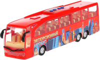 Автобус игрушечный Технопарк Экскурсионный / BUSTOUR-30PL-RD (красный) - 