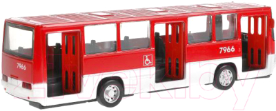 Автобус игрушечный Технопарк Рейсовый автобус / IKABUS-17-RDWH (красный)