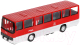 Автобус игрушечный Технопарк Рейсовый автобус / IKABUS-17-RDWH (красный) - 