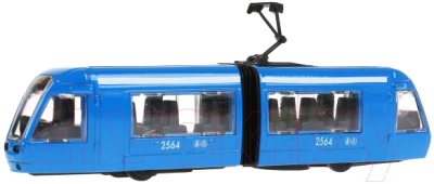 Трамвай игрушечный Технопарк С гармошкой / SB-17-51-BL(NO IC)WB