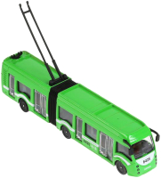 Троллейбус игрушечный Технопарк С резинкой / SB-18-11-GN-WB(NO IC) - 