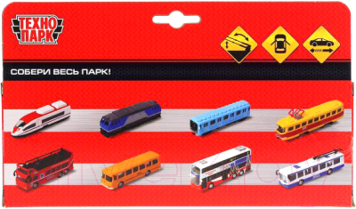 Троллейбус игрушечный Технопарк С резинкой / SB-18-11-GN-WB(NO IC)
